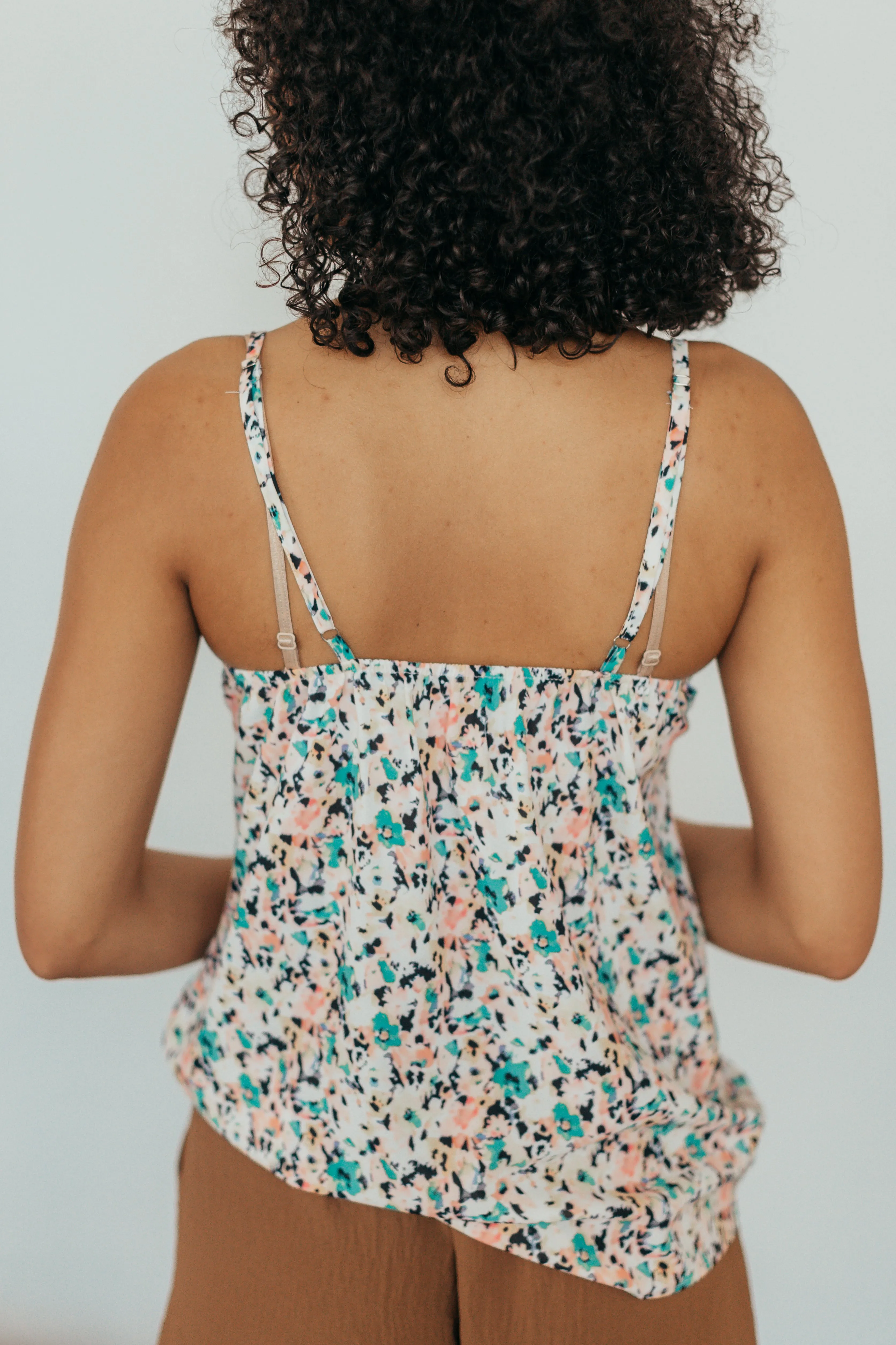 Amilia Embroidered Boho Floral Camisole