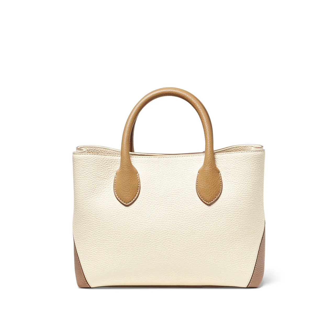 ASPINAL OF LONDON ONLINE EXCLUSIVE London Midi Tote Bag - Taupe & Ivory