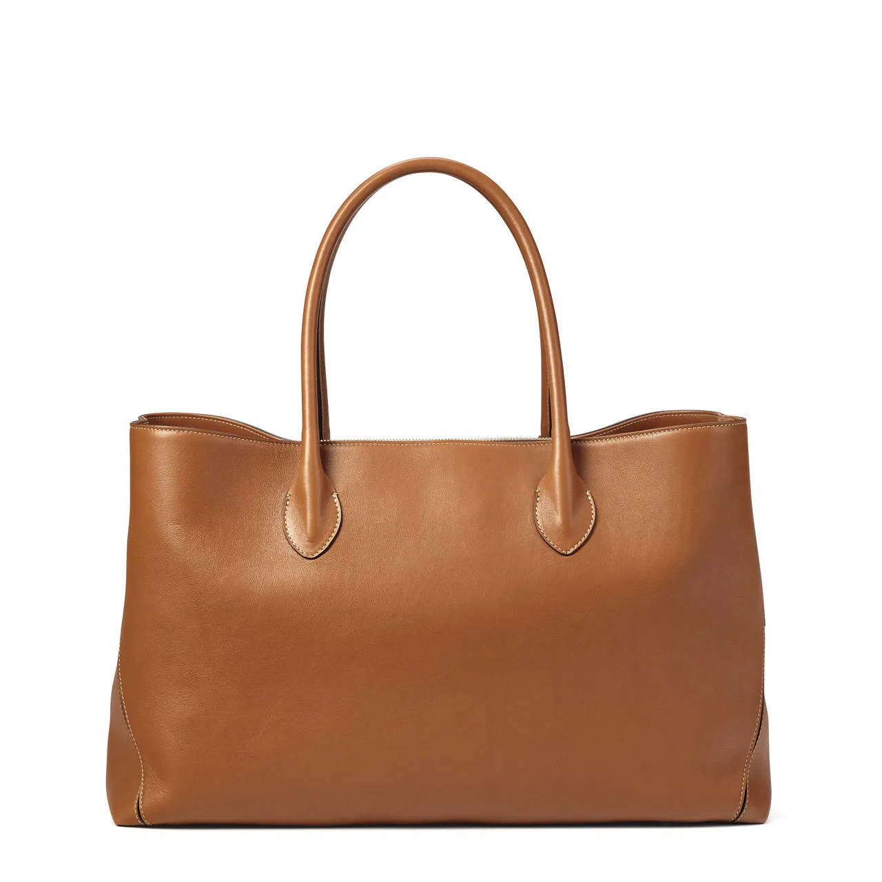 ASPINAL OF LONDON ONLINE EXCLUSIVE London Smooth Leather Tote Bag - Tan