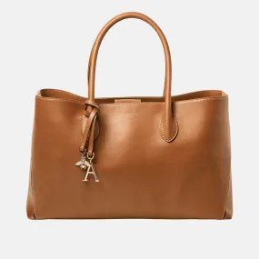 ASPINAL OF LONDON ONLINE EXCLUSIVE London Smooth Leather Tote Bag - Tan