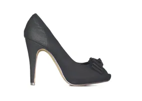 Black stiletto pumps Mae