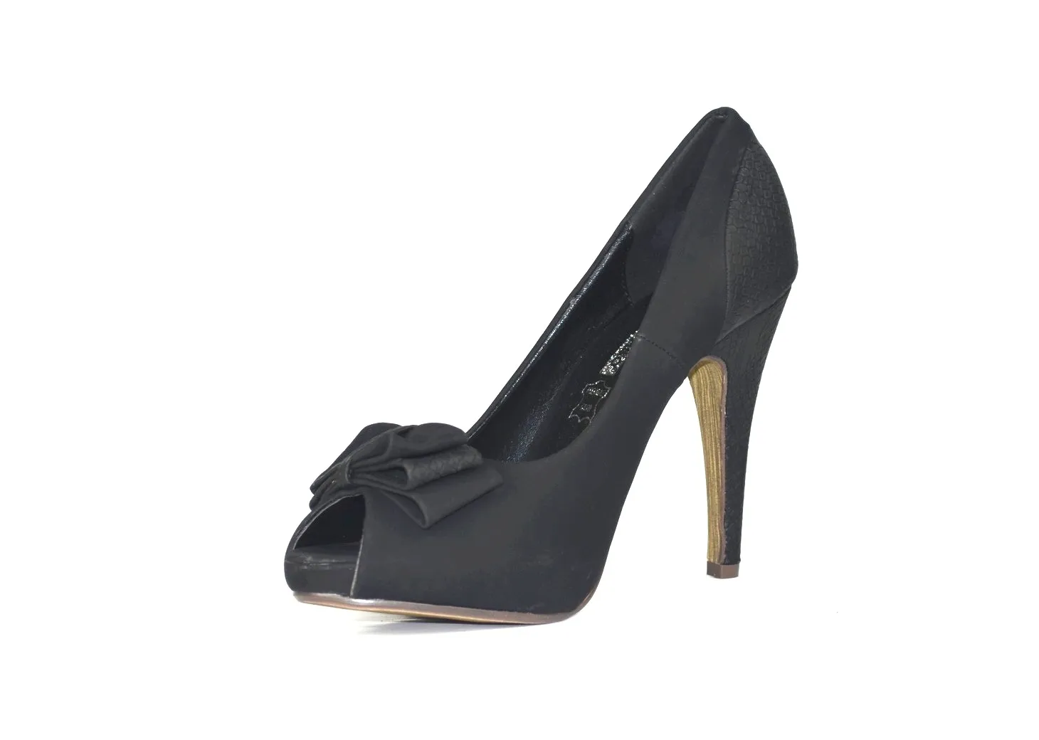 Black stiletto pumps Mae