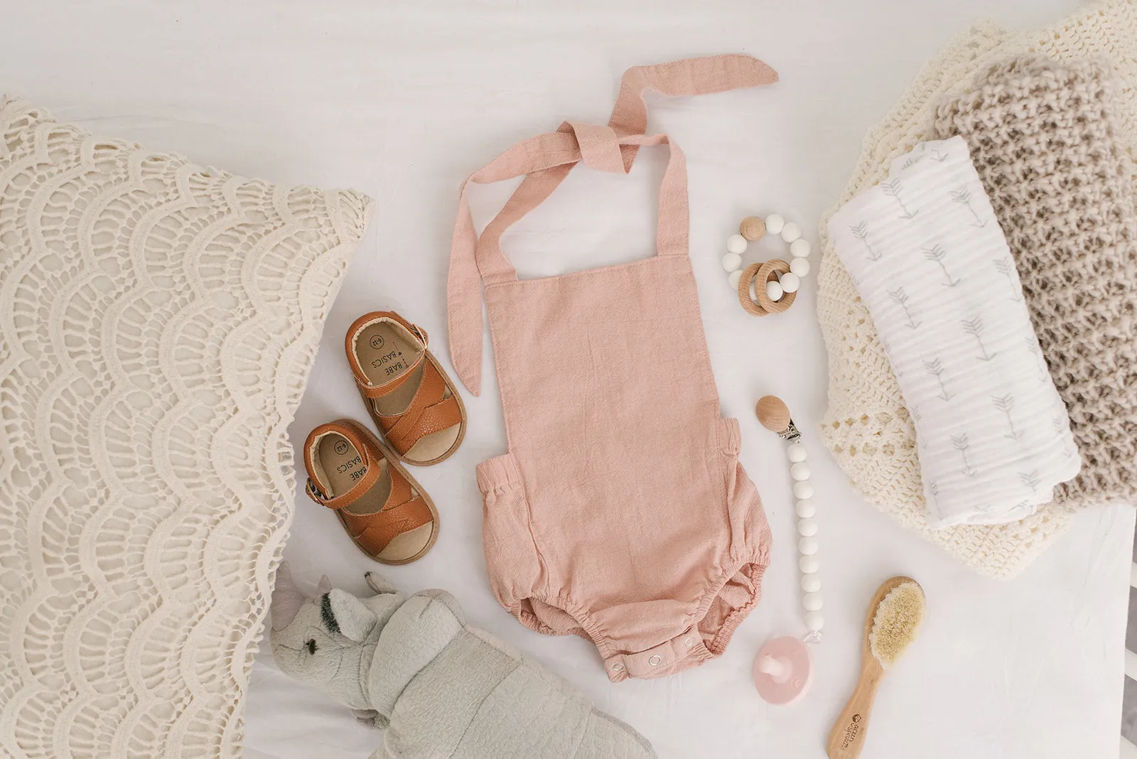 Blush Halter Romper