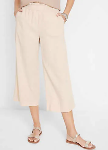 bonprix Linen Blend Culottes | Grattan