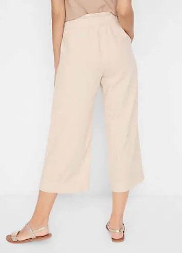 bonprix Linen Blend Culottes | Grattan