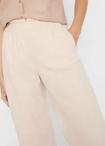 bonprix Linen Blend Culottes | Grattan