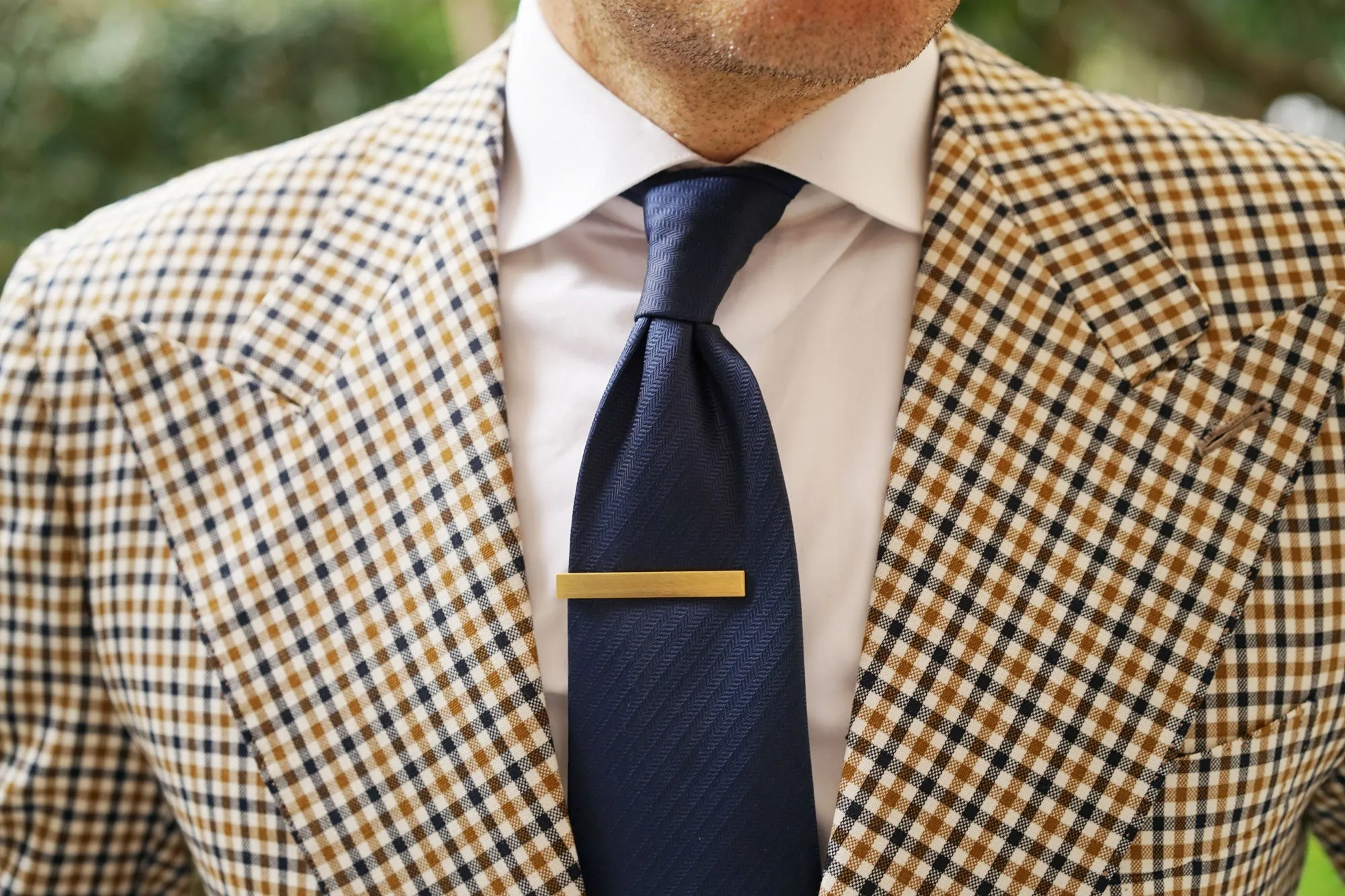 Brushed Gold Tie Bar