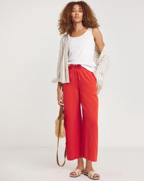 Burnt Orange Cheesecloth Culottes