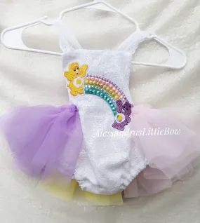 Care Bears Embellished Rainbow Tutu Romper