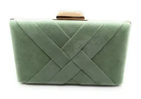 Cartera De Mano Bolso Fiesta · Cruzado Ante Menta (últimas unidades!)