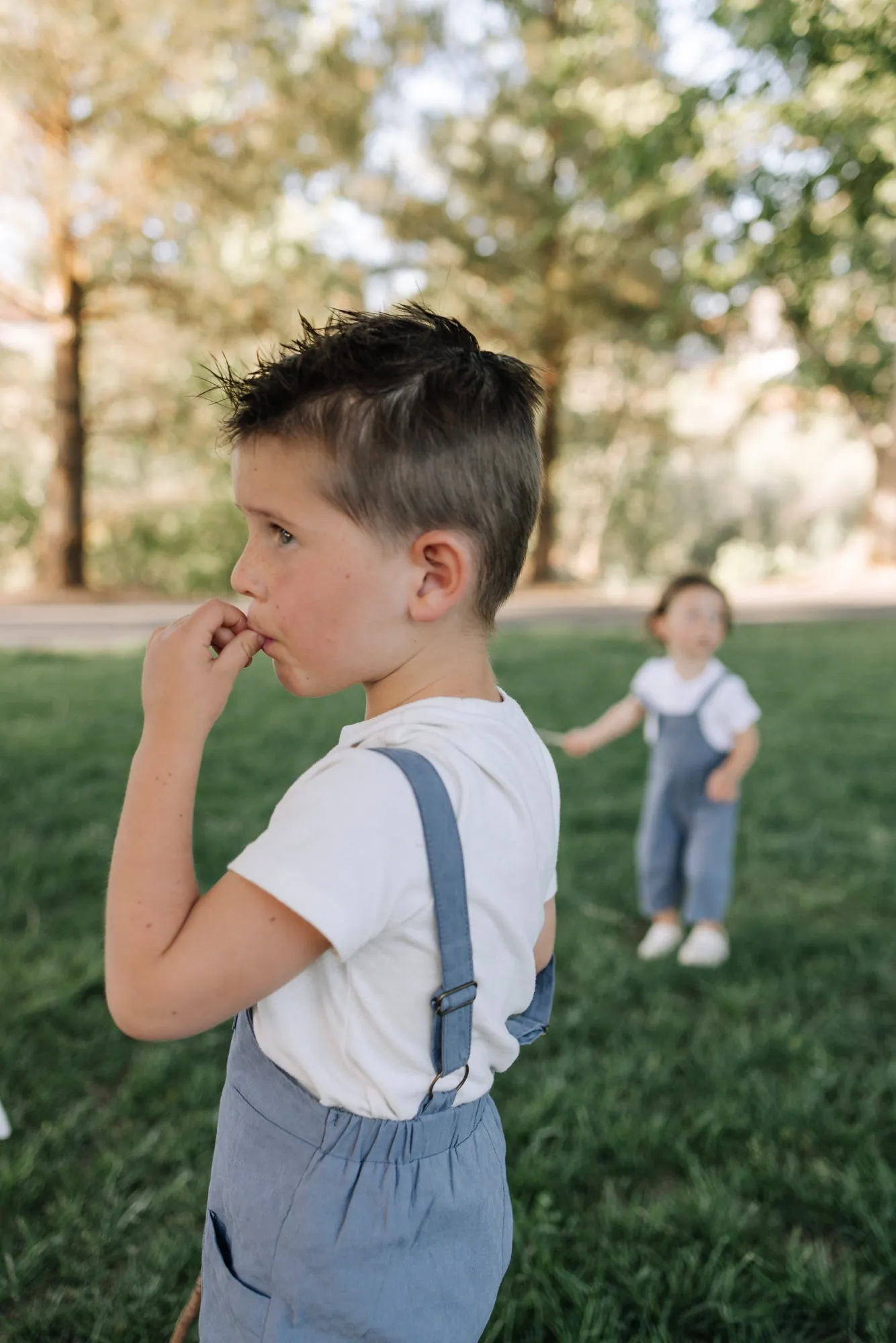 Cody Jumpsuit in Blue - Kids