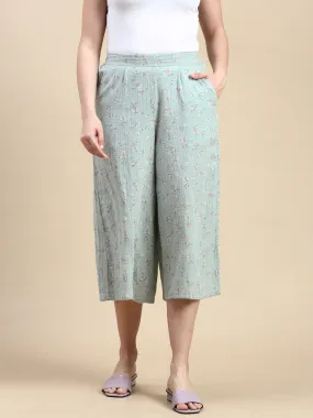 Culottes AOP-Mint Green