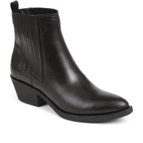 Delanna Leather Ankle Boots - DELANNA / 324 254