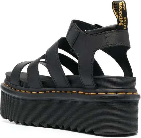 Dr. Martens buckled 70mm flatform sandals Black