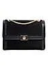 Dune London Black Diligently Chain Crossbody Shoulder Bag