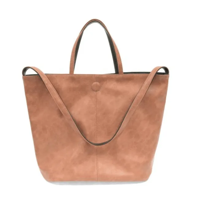 DUSTY SALMON/GREY RENE EASY REVERSIBLE TOTE