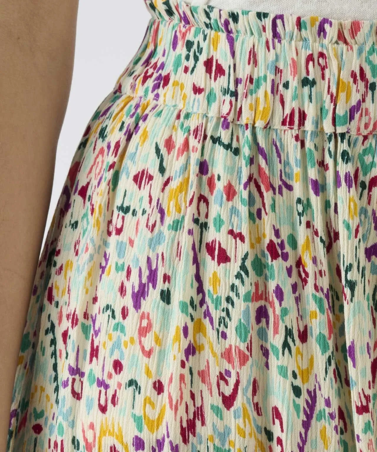 Ecovero Print Crinkle Skirt