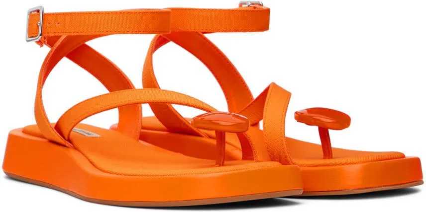 GIABORGHINI Orange GIA RHW Rosie 18 Sandals