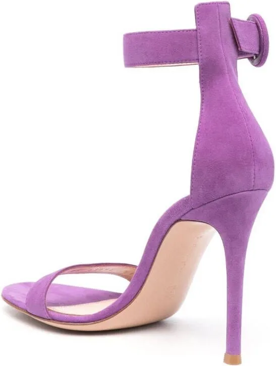 Gianvito Rossi Portofino 110mm suede sandals Purple