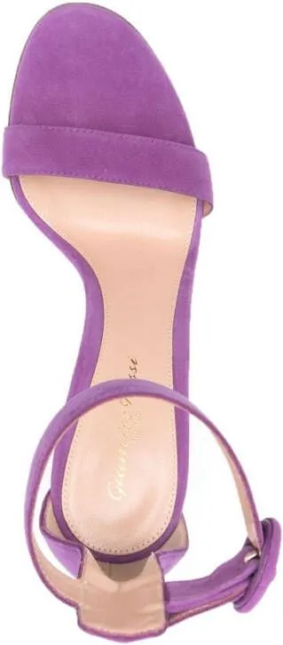 Gianvito Rossi Portofino 110mm suede sandals Purple