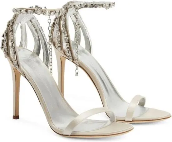 Giuseppe Zanotti Adele crystal-embellished sandals Pink