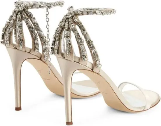 Giuseppe Zanotti Adele crystal-embellished sandals Pink