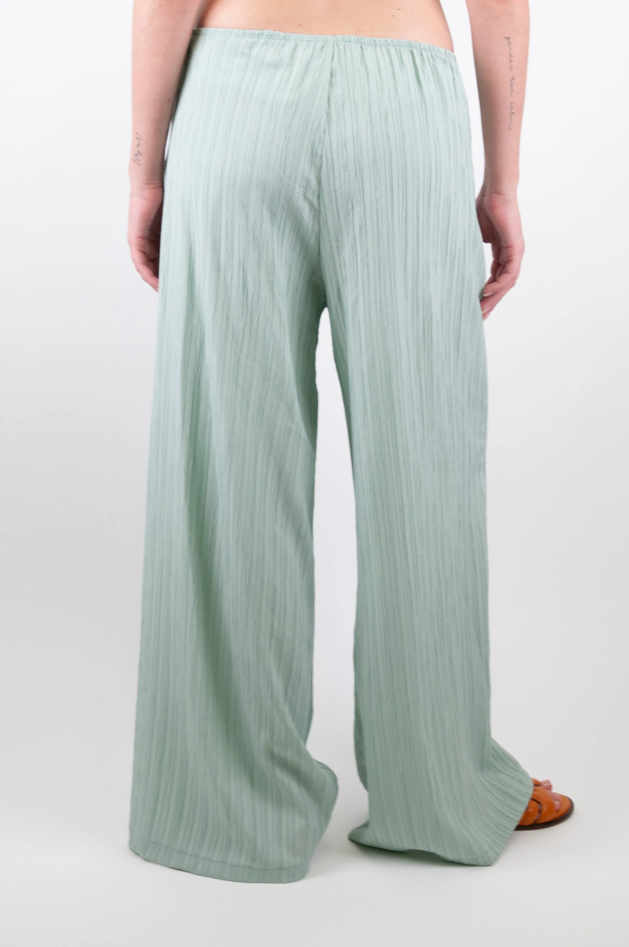 Haveone - Pantalone palazzo con elastico in vita