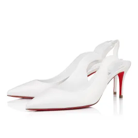 Hot Chick Sling 70mm Sling back pumps - Nappa leather - Bianco - Women