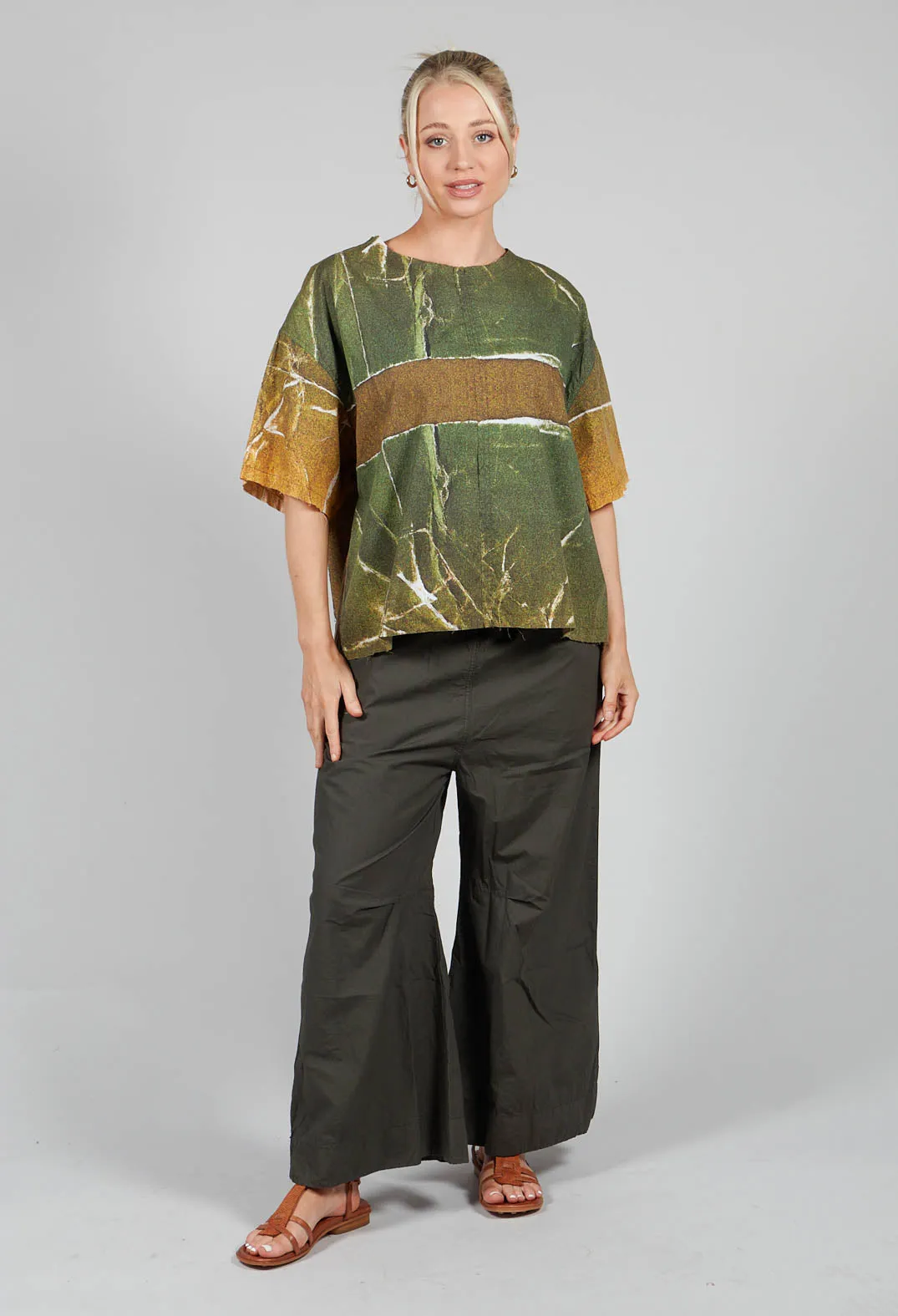 Huir Top in Avocado Green