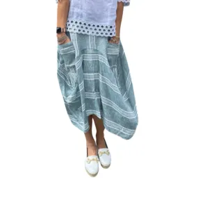 INT1145 Mediterranean/White Skirt