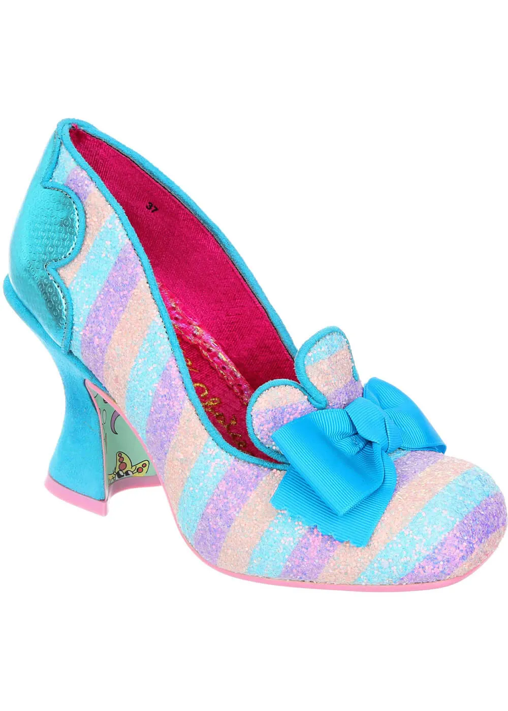 Irregular Choice Fleur De Lis 70's Pumps Blue