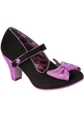 Irregular Choice Piccolo 50's Pumps Black Purple