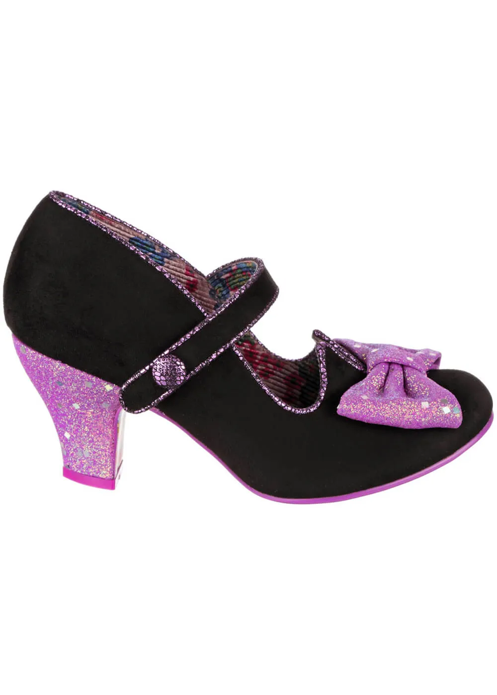 Irregular Choice Piccolo 50's Pumps Black Purple