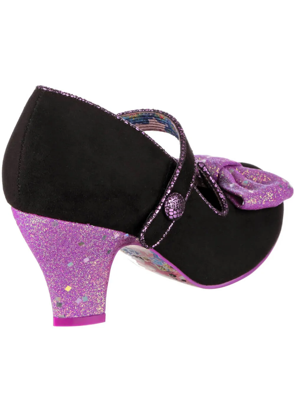 Irregular Choice Piccolo 50's Pumps Black Purple