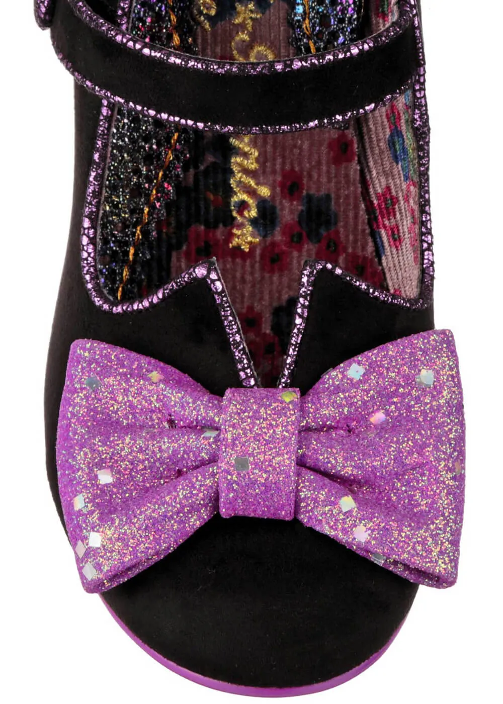 Irregular Choice Piccolo 50's Pumps Black Purple