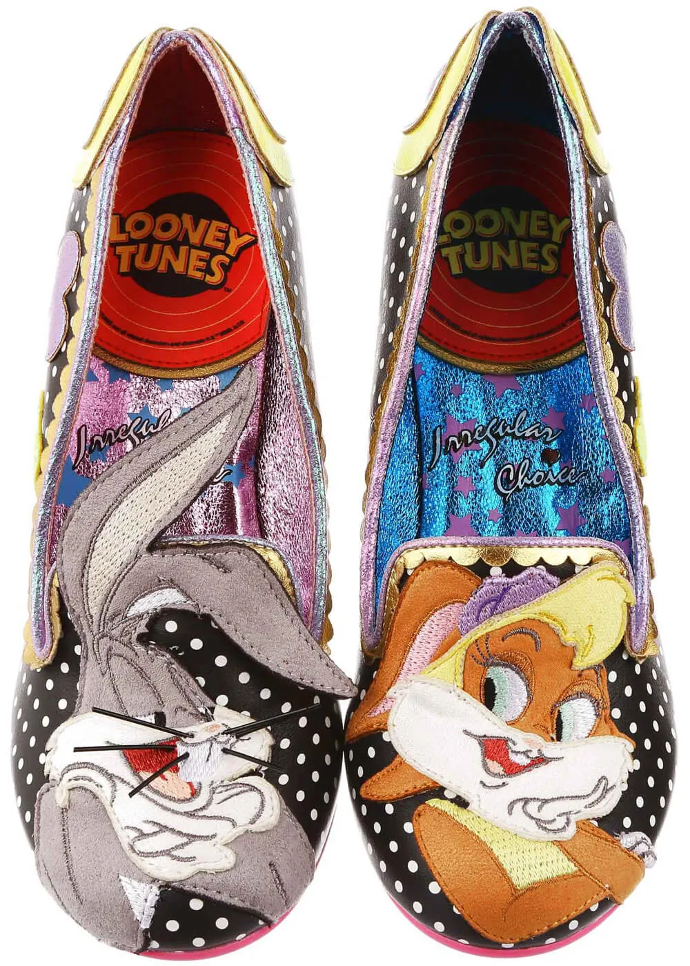 Irregular Choice x Looney Tunes Bunny Love 40's Pumps Black