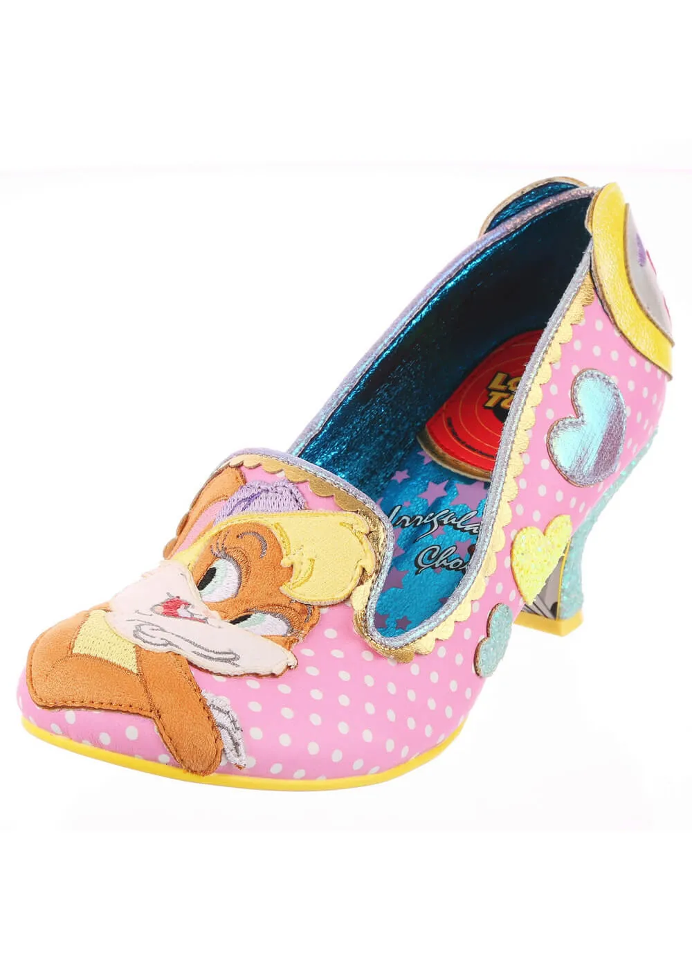 Irregular Choice x Looney Tunes Bunny Love 50's Pumps Pink