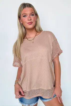 Jazmine Crochet Knit Tunic Top