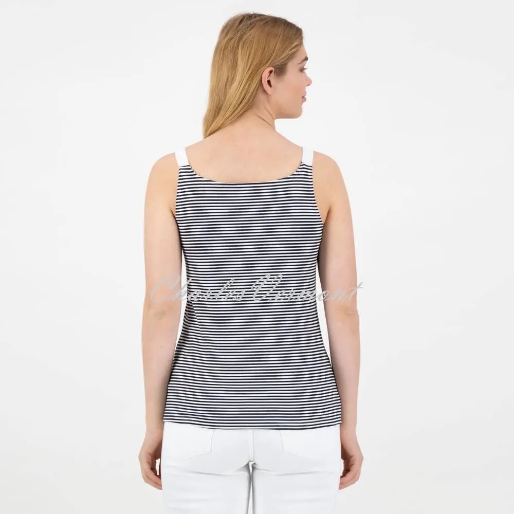 Just White Striped Camisole - Style J1982 (Black / White)