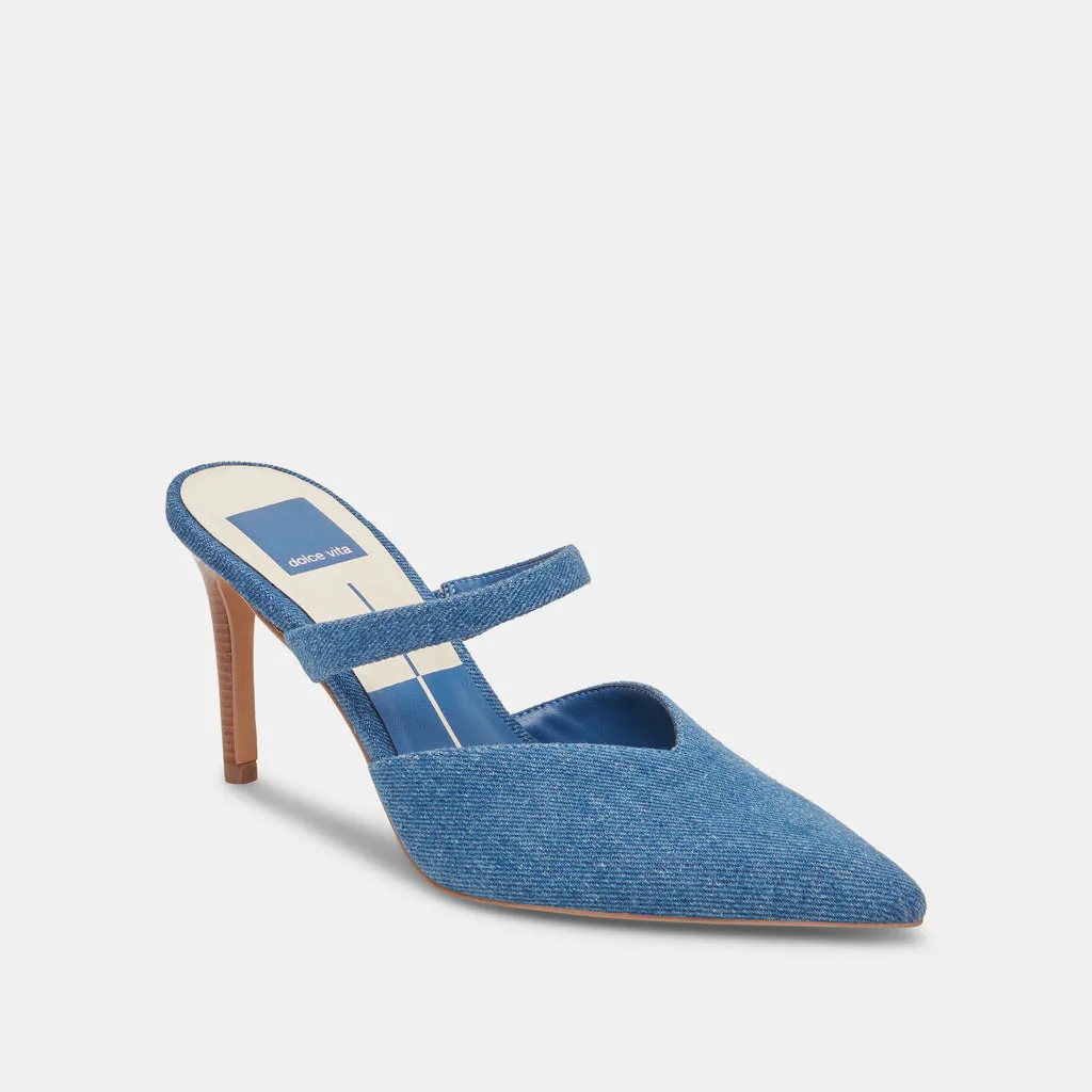 KANIKA Heels Blue Denim | Designer Blue Denim Heels– Dolce Vita 6910424121410