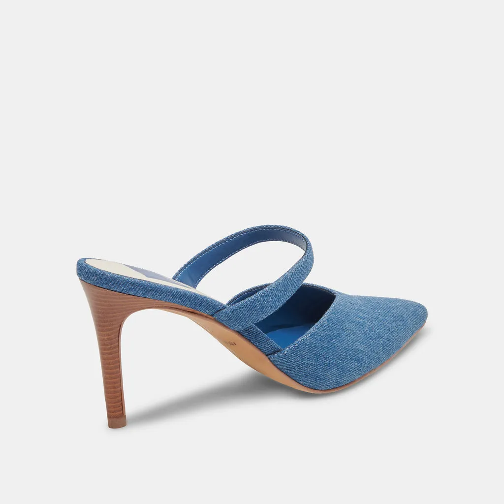 KANIKA Heels Blue Denim | Designer Blue Denim Heels– Dolce Vita 6910424121410