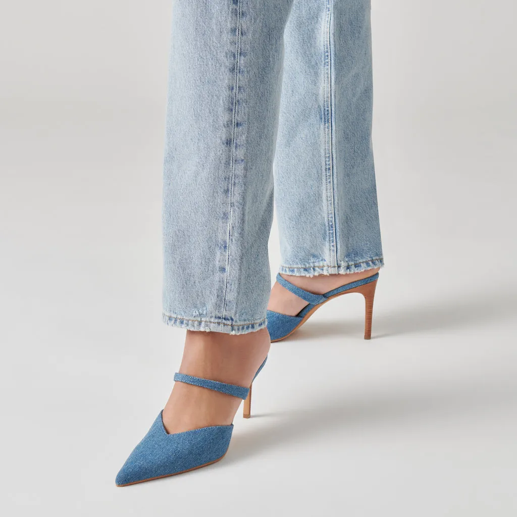 KANIKA Heels Blue Denim | Designer Blue Denim Heels– Dolce Vita 6910424121410