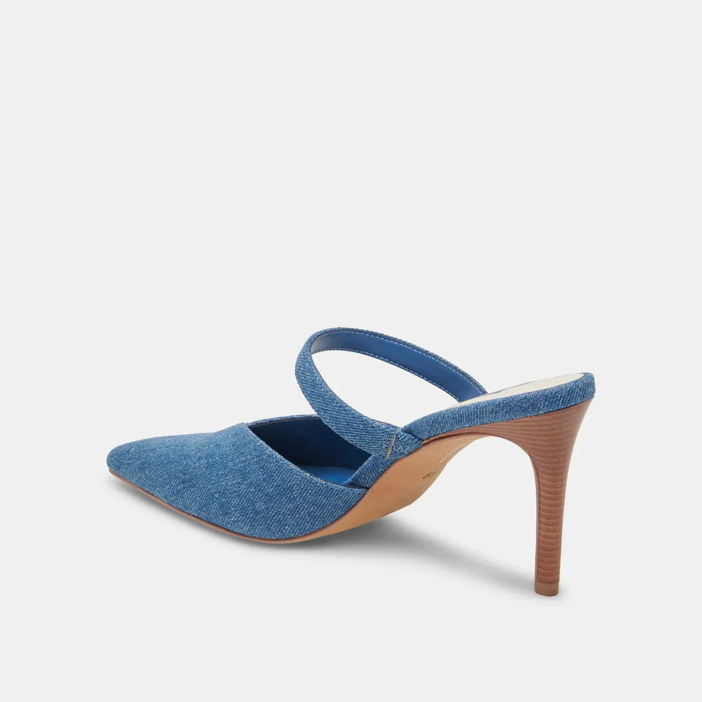 KANIKA Heels Blue Denim | Designer Blue Denim Heels– Dolce Vita 6910424121410