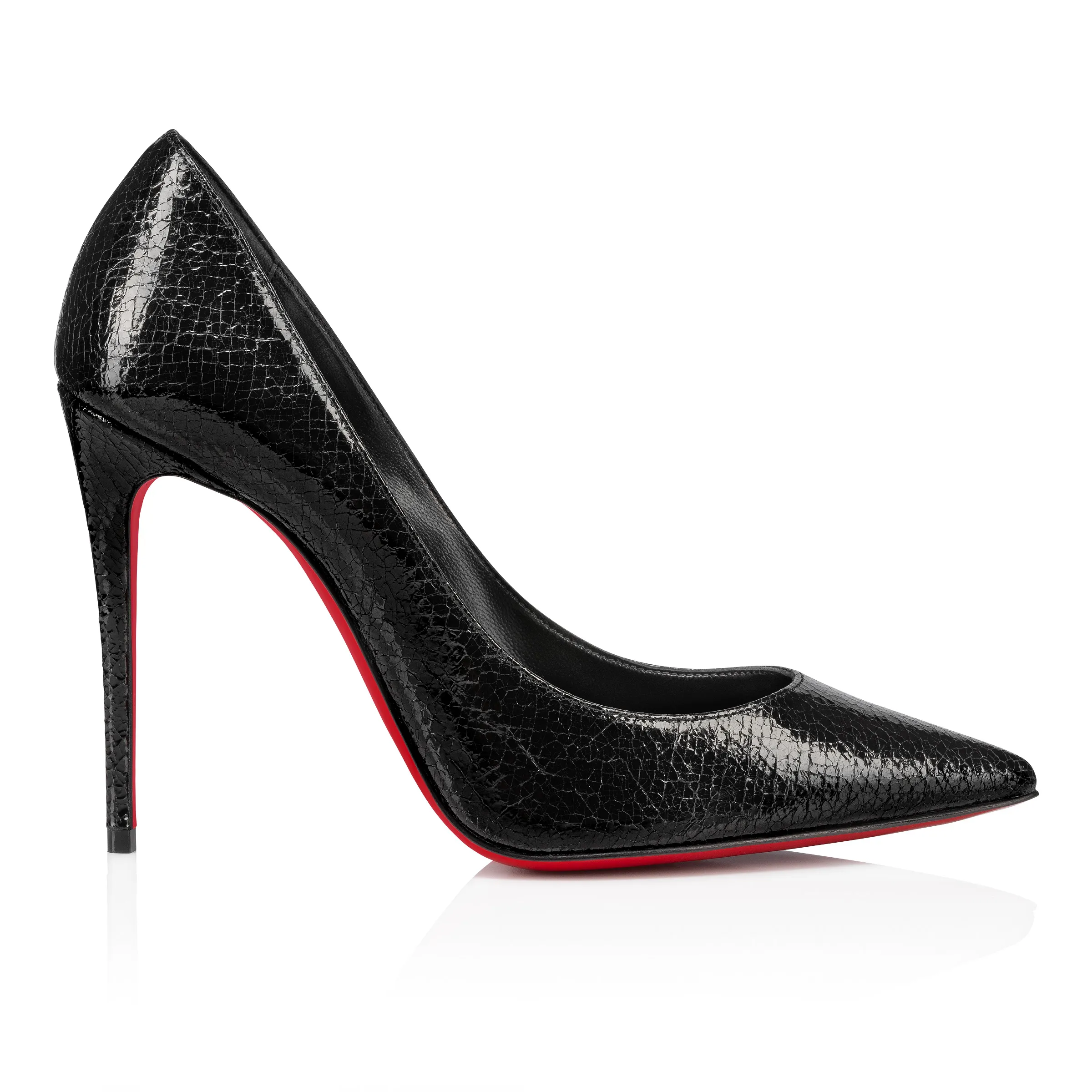 Kate 100 mm Pumps - Star specchio leather - Black - Women