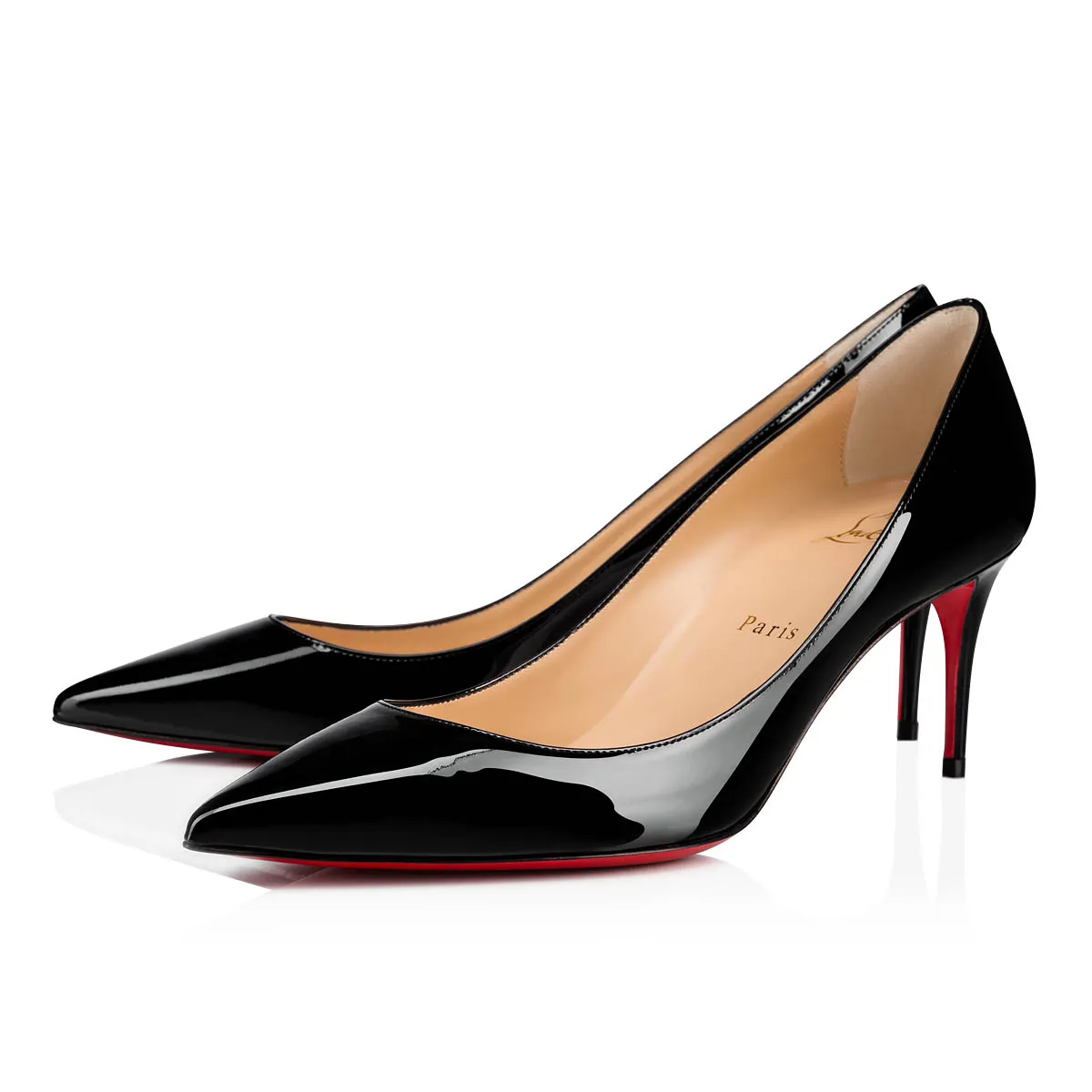 Kate 70 mm Pumps - Patent calf leather - Black - Women