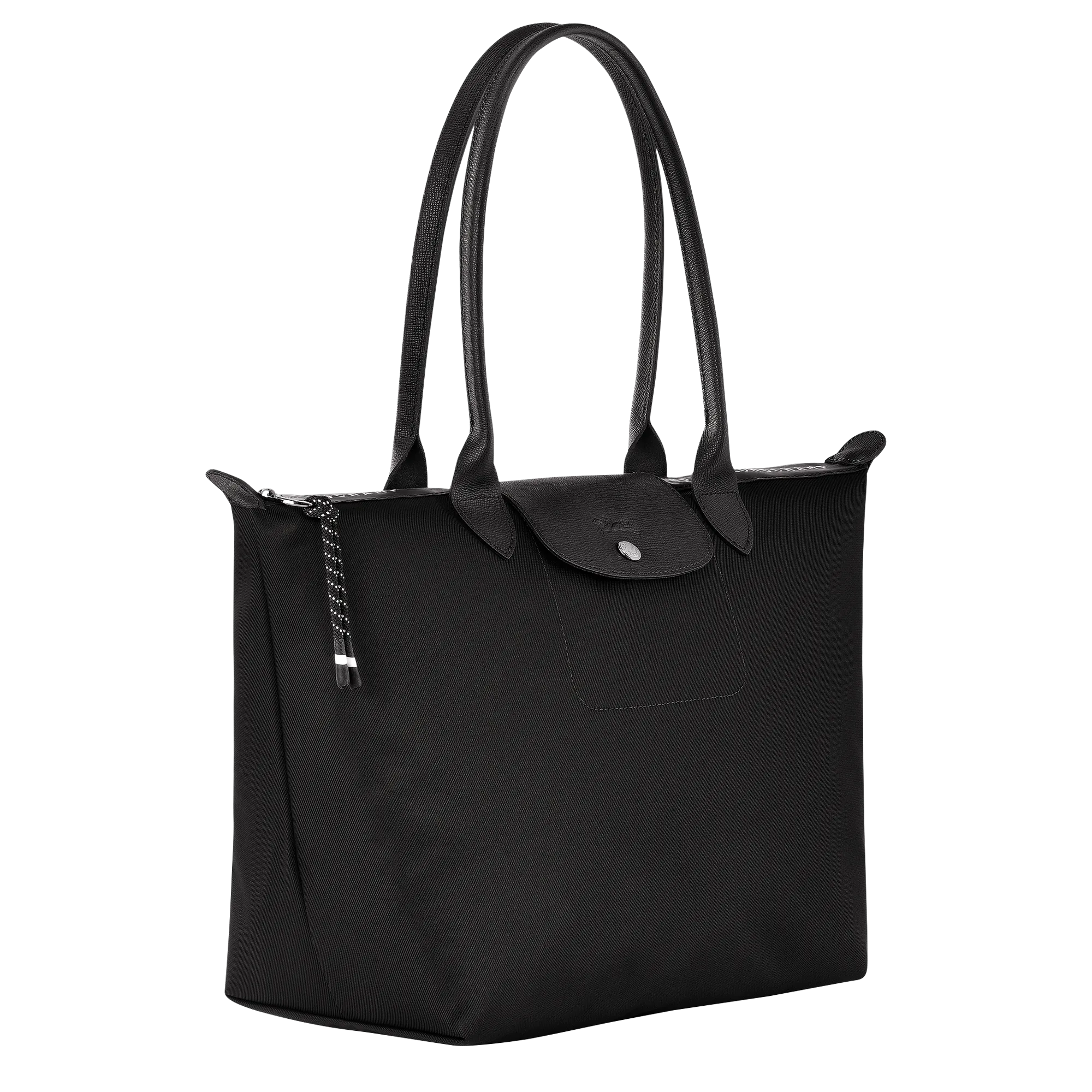 Le Pliage Energy L Tote bag Black - Recycled canvas