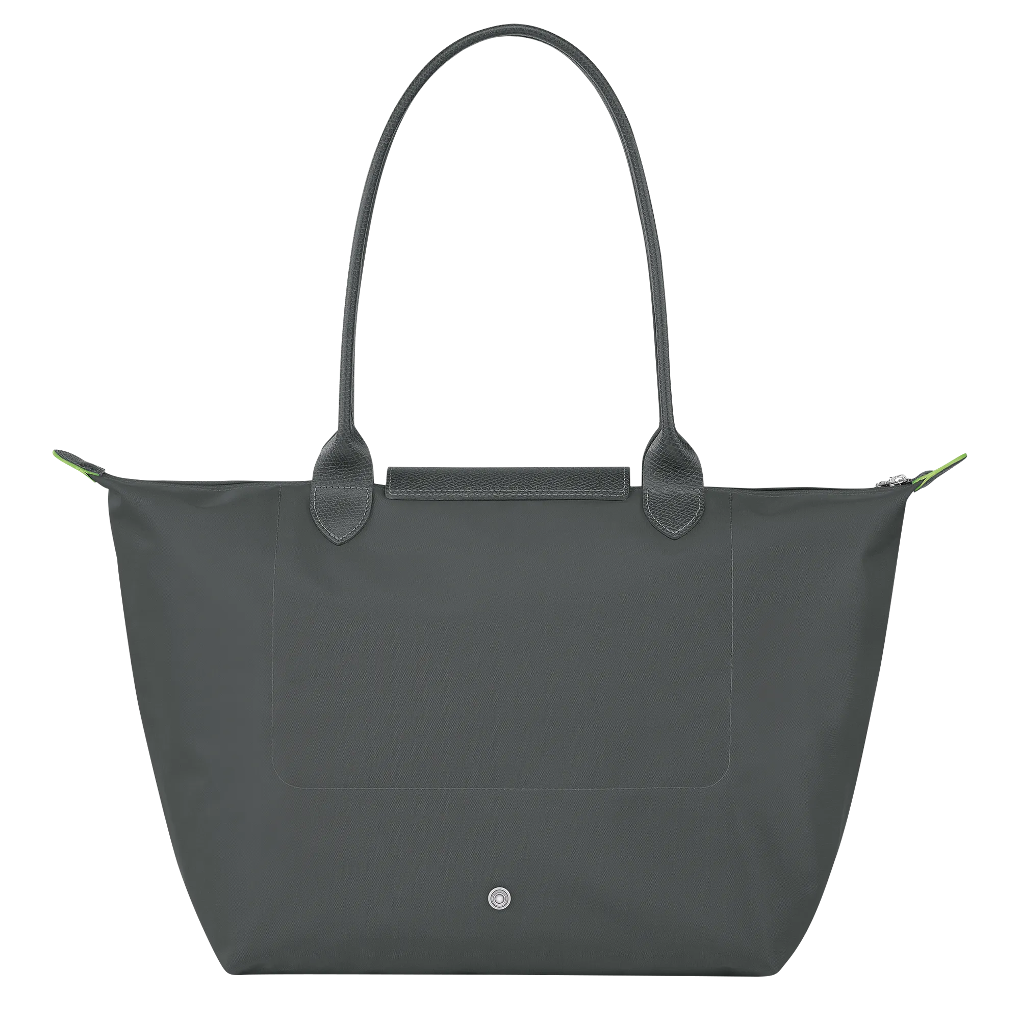 Le Pliage Green L Tote bag Graphite - Recycled canvas