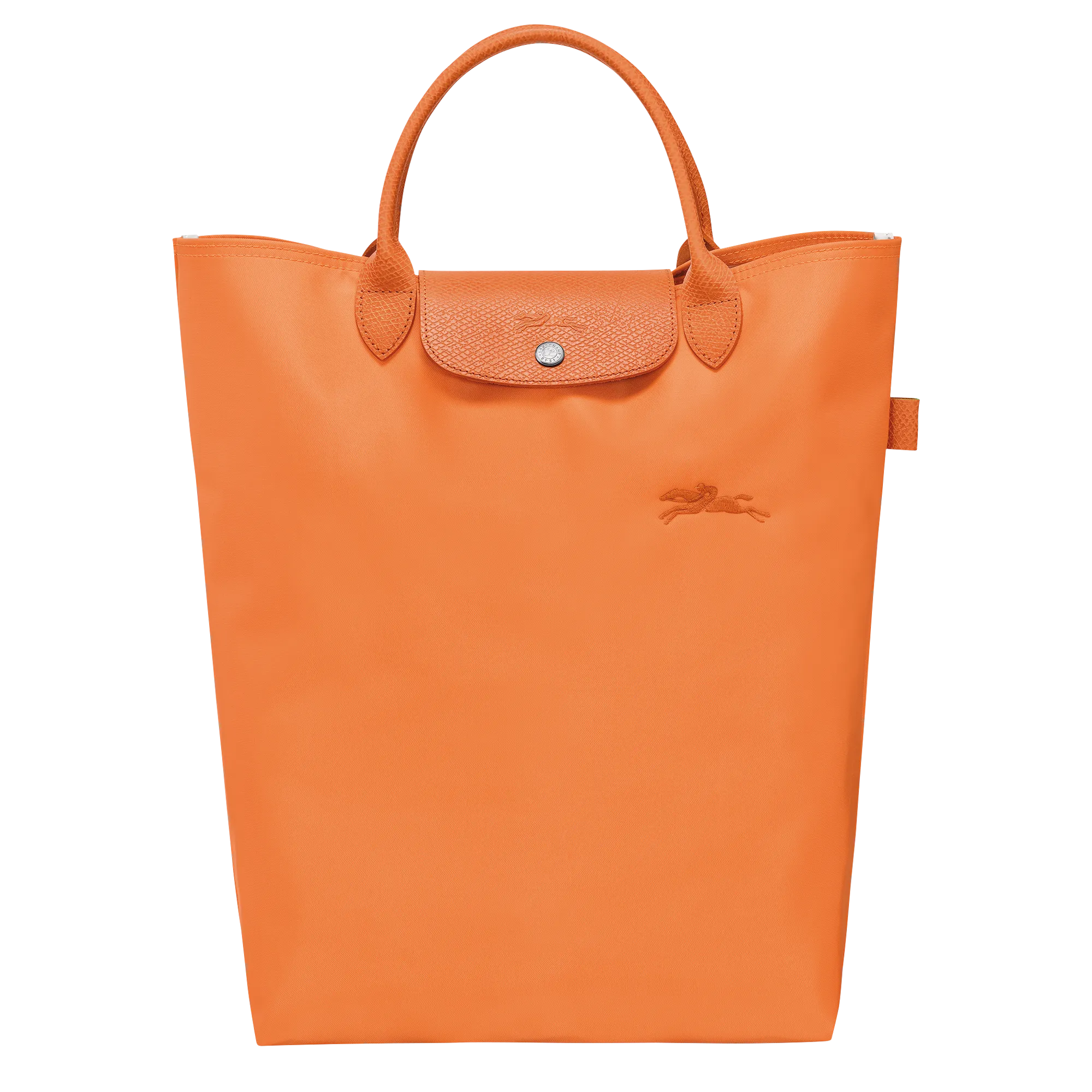 Le Pliage Green M Tote bag Orange - Canvas