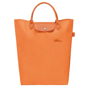 Le Pliage Green M Tote bag Orange - Canvas