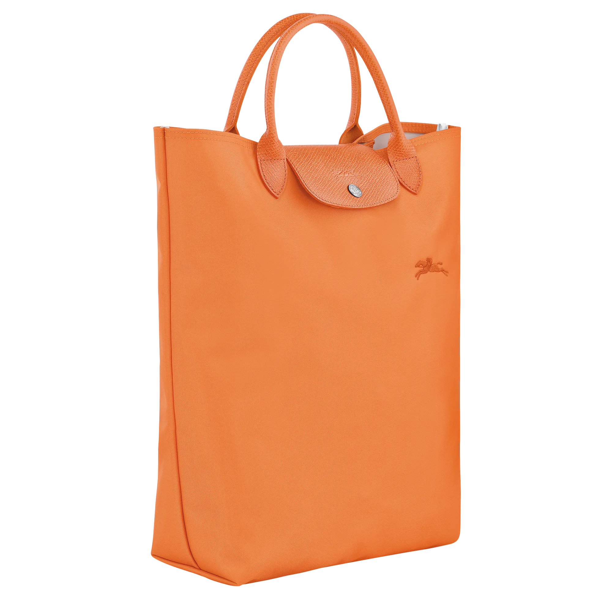 Le Pliage Green M Tote bag Orange - Canvas